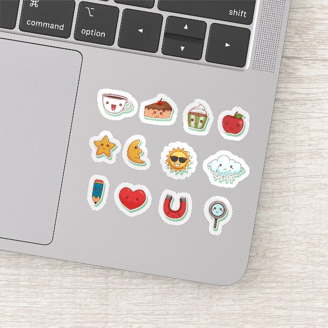 Adesivo Fun cartoon kawaii sticker set (Detalhe)