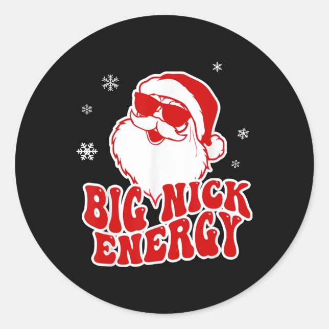 Adesivo Fun Christmas Big Nick Energy Santa Naughty Adult  (Frente)