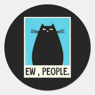 Adesivo Fun Ew People cat  Japanese Cat  Kawaii Anime 
