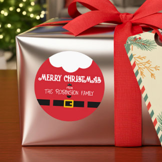 Adesivo Fun Festive Minimalist Santa Claus Christmas