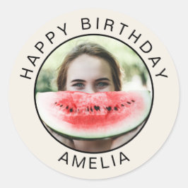 Adesivo Fun Happy Birthday Photo Sticker