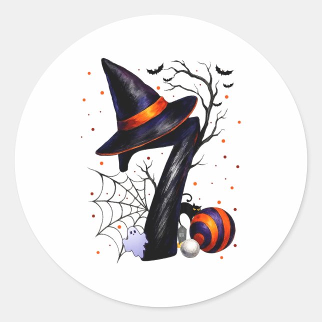 Adesivo Fun Six Seven 6 7 Meme Design Couples Halloween  (Frente)