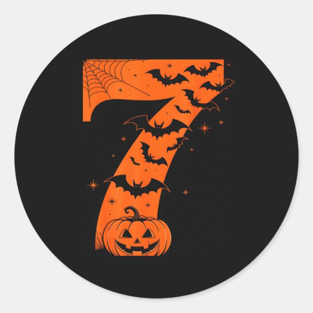 Adesivo Fun Six Seven 6 7 Meme Design Couples Halloween  (Frente)