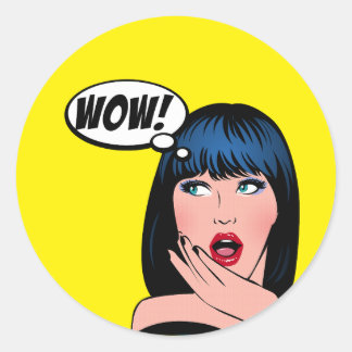 Adesivo Fun sticker in pop art style