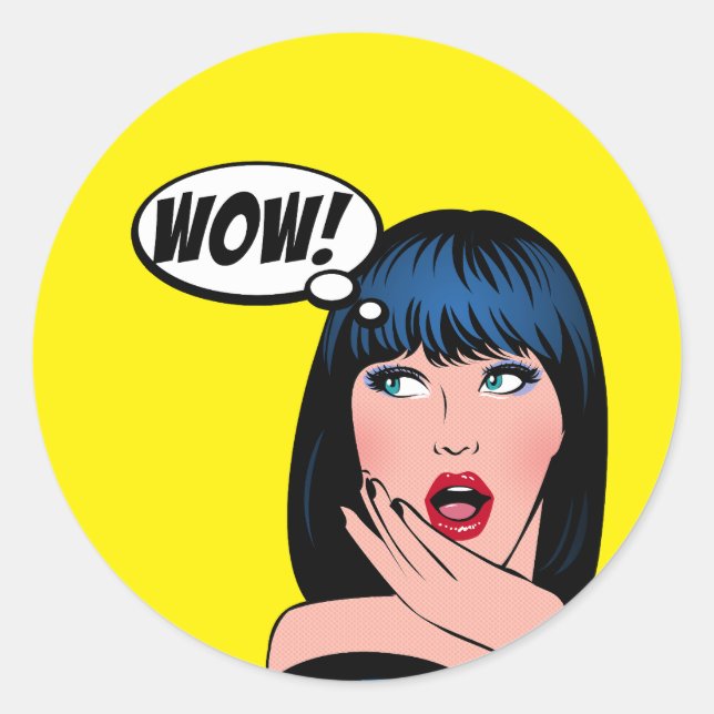 Adesivo Fun sticker in pop art style (Frente)