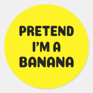 Adesivo Função Halloween - Finja que sou uma Banana