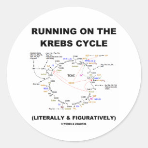 Adesivo Funcionar no ciclo de Krebs (humor da ciência)