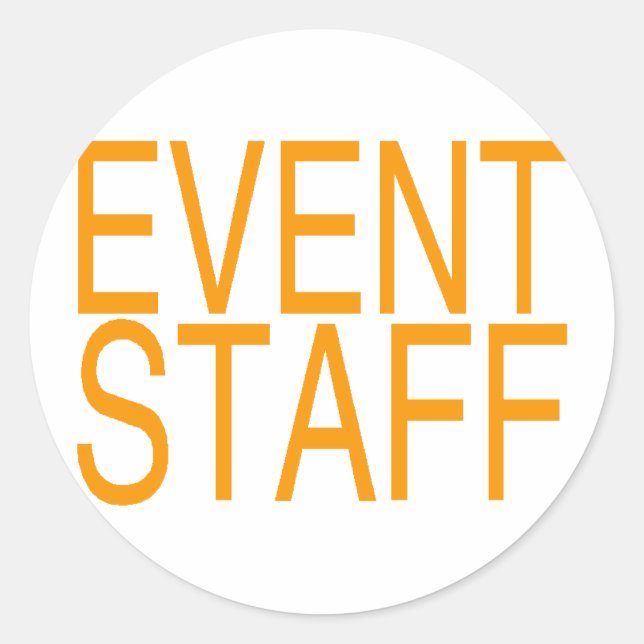 Adesivo Funcionarios de eventos (Frente)