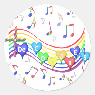 Adesivo Funcionarios De Música De Colores