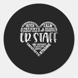 Adesivo FUNCIONARIOS ER, Funcionarios do serviço de emergê