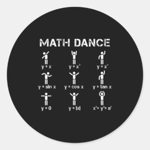 Adesivo Funções algébricas da dança matemática Camisa de p