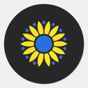 Adesivo Fundação Liberdade Ucrânia Impressão Com A Flor O