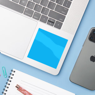 Adesivo Fundo Azul Ciano Sólido Estilo Minimalista de Ve