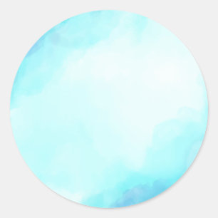 Adesivo Fundo azul do céu da aguarela