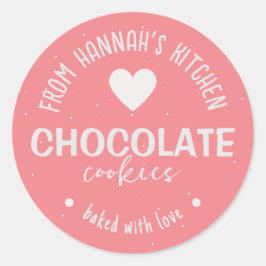 Adesivo Fundo Cinza Rosa Com Brilho Com Biscoitos De Amor