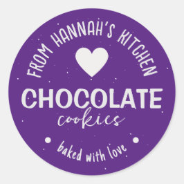 Adesivo Fundo De Brilho Roxo Com Amor