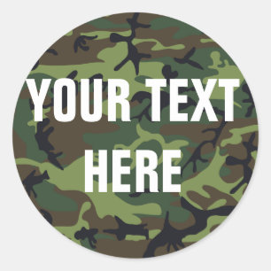 Adesivo Fundo de Camuflagem para Texto Personalizado