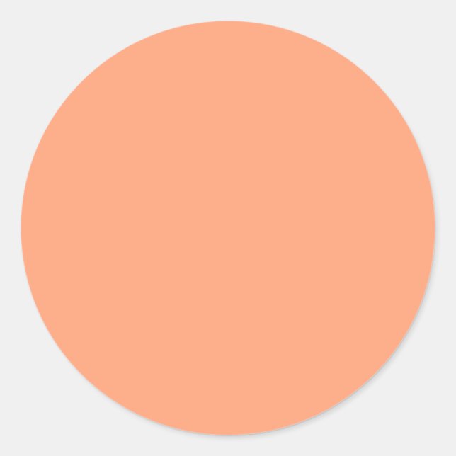 Adesivo Fundo de cor rosa salmão sólido personalizável (Frente)