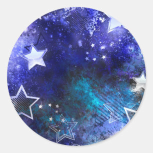 Adesivo Fundo de Espaço com Estrelas