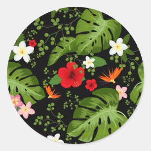 Adesivo Fundo de Flores Tropicais 3