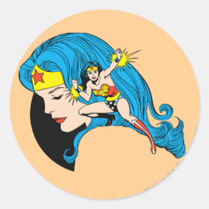 Adesivo Fundo do Perfil da Mulher Maravilha