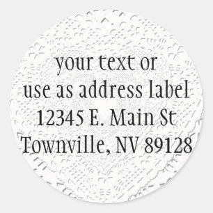 Adesivo Fundo do Tecido de rendas brancas falsas