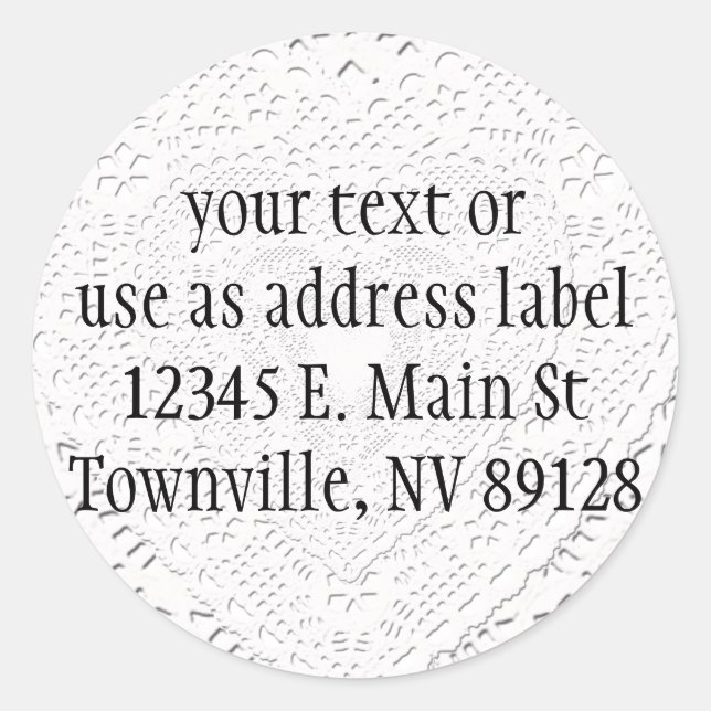 Adesivo Fundo do Tecido de rendas brancas falsas (Frente)