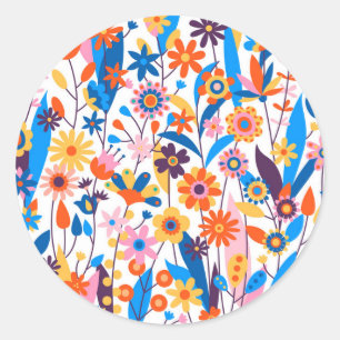 Adesivo Fundo Floral Multicolor Exótico-32939