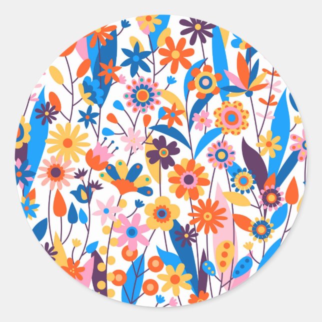 Adesivo Fundo Floral Multicolor Exótico-32939 (Frente)