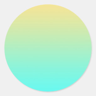 Adesivo Fundo Gradiente Pastel Turquesa Amarelo
