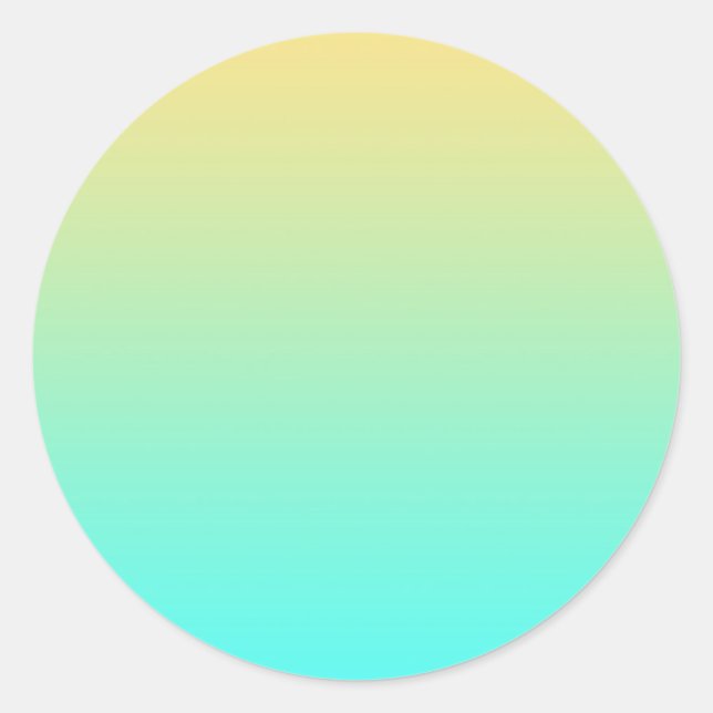 Adesivo Fundo Gradiente Pastel Turquesa Amarelo (Frente)