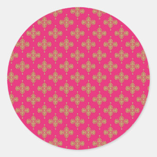 Adesivo fundo magenta cor-de-rosa-ouro