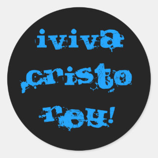 Adesivo Fundo negro, Viiva Cristo Rey!