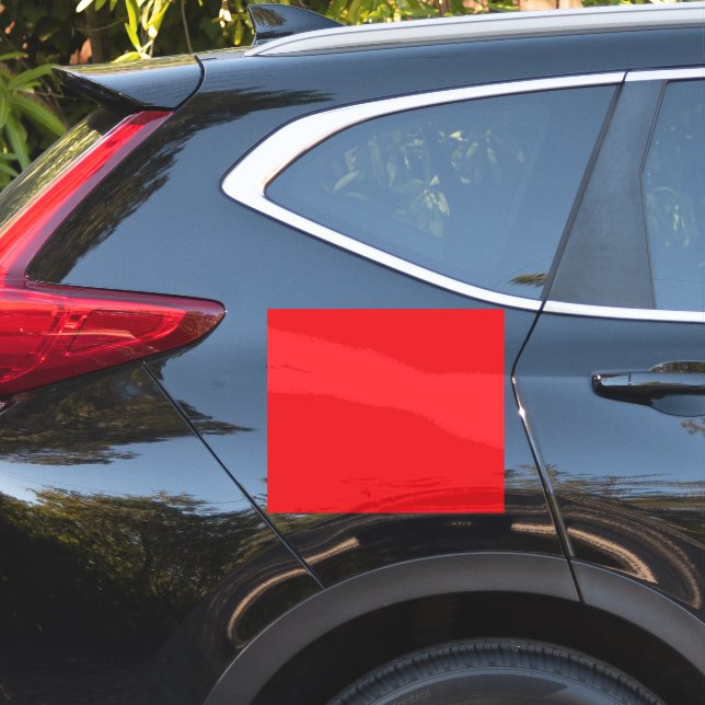 Adesivo Fundo vermelho sólido (Lado do carro)