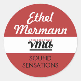 Adesivo Fundo Vermelho VMA JBHS com Script Branco