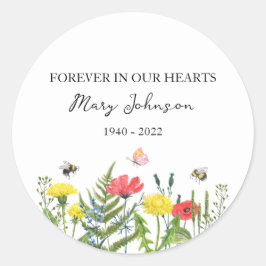 Adesivo Funeral Memorial Wildflower