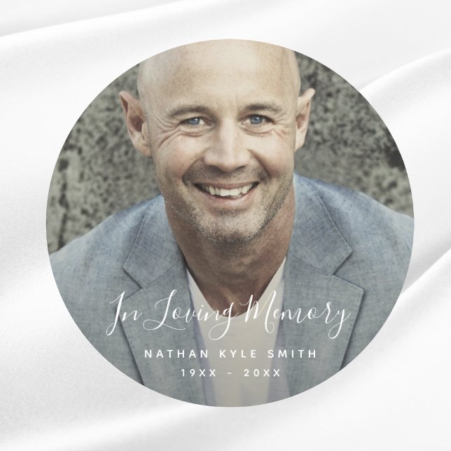 Adesivo Funeral Personalizada do tributo Memorial Personal (Photo Memorial Sticker)