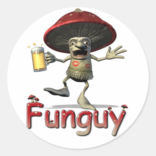 Adesivo Funguy Mushroom Stickers (Frente)