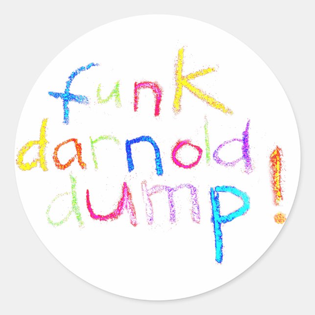Adesivo funk darnold dump drumpf Hankamer Artjunkhaus Dive (Frente)