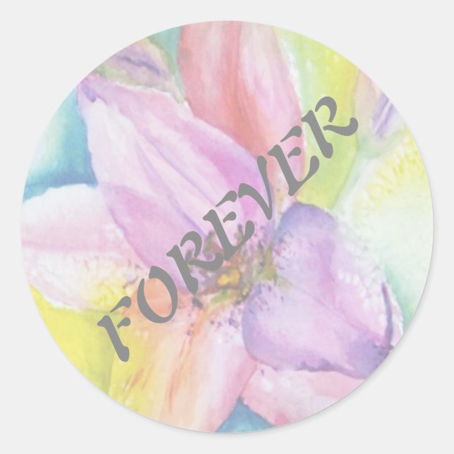 ADESIVO FUNKY NEON LILY WEDDING STICKERS (Frente)