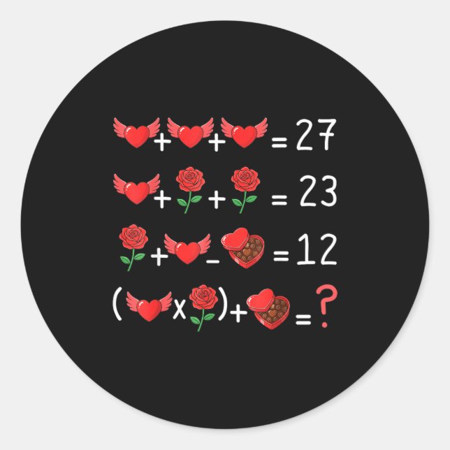 Adesivo Funny 67 Math Teacher Valentine Math Teacher Women (Frente)