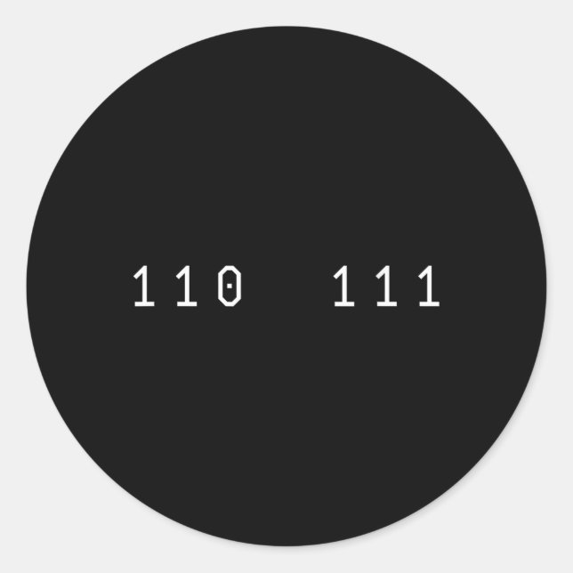 Adesivo Funny 67 Meme Binary Code Computer Science Nerd Sl (Frente)