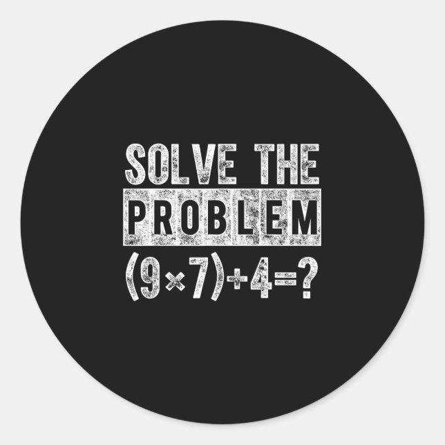Adesivo Funny 67 Meme Pemdas Elementary Math Teacher Brain (Frente)