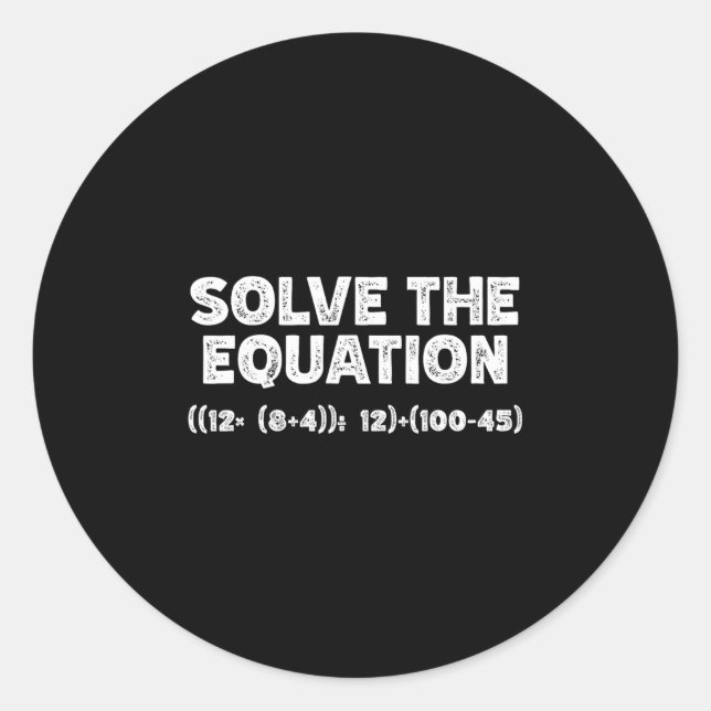 Adesivo Funny 67 Meme Pemdas Elementary Math Teacher Brain (Frente)