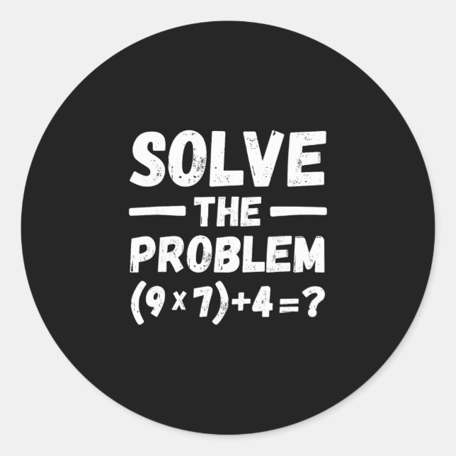 Adesivo Funny 67 Meme Pemdas Elementary Math Teacher Humor (Frente)