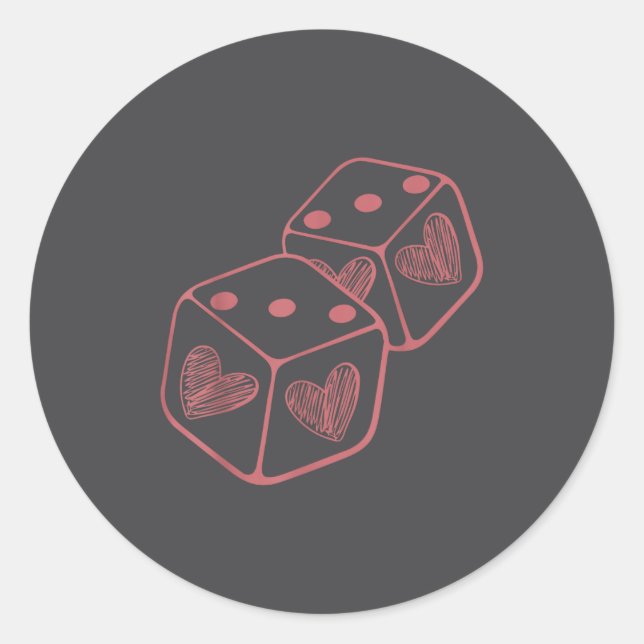 Adesivo Funny 6 7 Valentine Couples Matching Love Heart Pl (Frente)