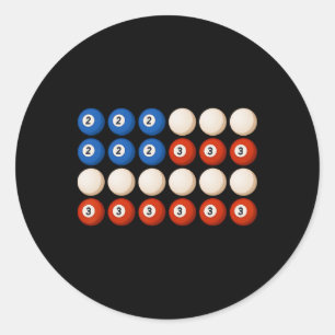 Adesivo Funny 8 bolas dos Estados Unidos Bandeira Retro Pi