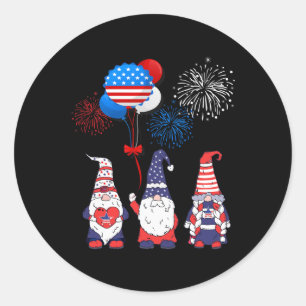 Adesivo Funny American Gnomos Legal Dia 4 de julho Indepen