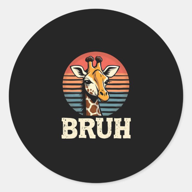 Adesivo Funny Animal Giraffe Meme Face Festive Xmas T-Shir (Frente)