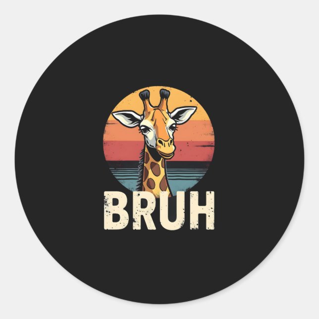 Adesivo Funny Animal Giraffe Meme Face Festive Xmas T-Shir (Frente)